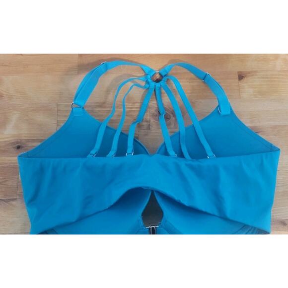 VICTORIA'S SECRET 34DD Teal Crystal VERY SEXY Push-Up Bra - Picture 3 of 4